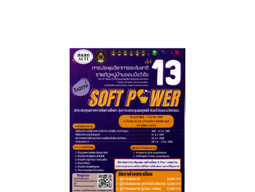 การประชุมวิชาการระดับชาติ ราชภัฏหมู่บ้านจอมบึงวิจัย ครั้งที่ 13